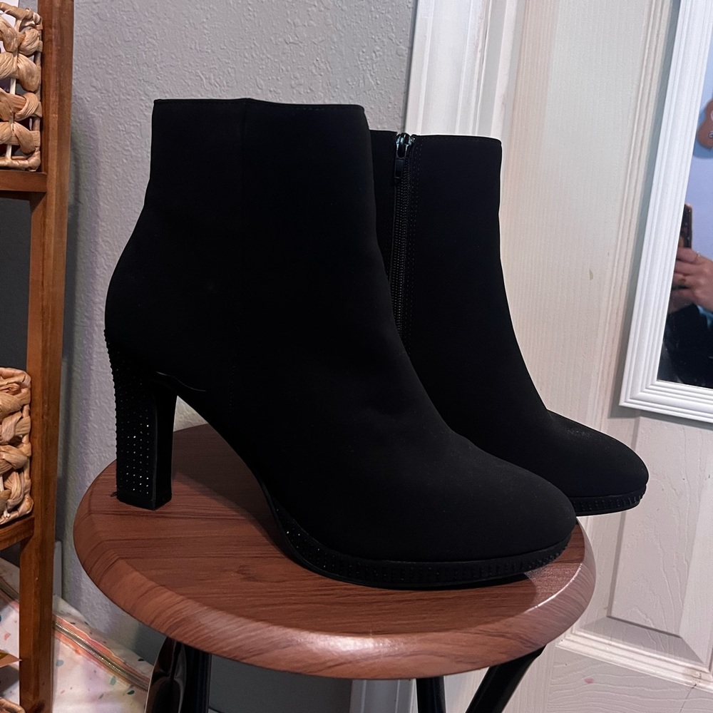 Sparkly Black Boots